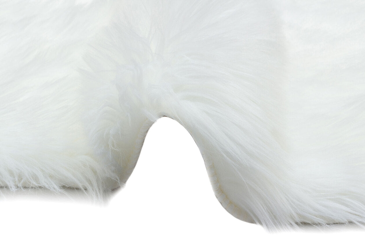 NEW SINGLE IVORY - NEW LOVELY - Yumuşak Dokulu Uzun Tüylü Yıkanabilir Kuzu Postu